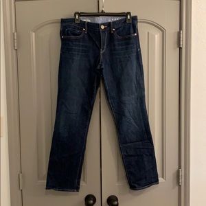 Gap real straight jeans.